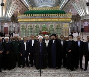 رئيس الجمهورية وأعضاء الحكومة يجددون العهد مع الامام الخميني قدس سره