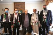 لقاء رئيس مؤسسة تنظيم ونشر تراث الامام الخميني (قدس سره) بالوكالة، مع السفير الفلسطيني في طهران