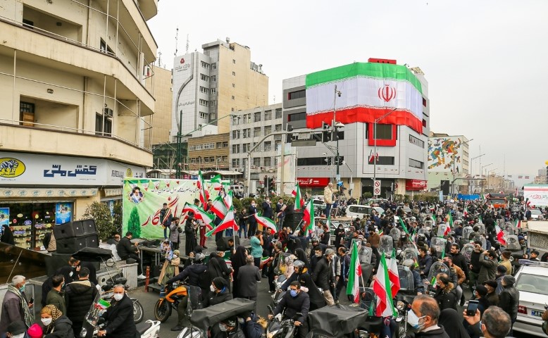 انطلاق مسيرات ذكرى انتصار الثورة الاسلامية في أنحاء ايران 