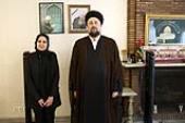 حضور السيد حسن الخميني في بيت سفیرة فلسطین في إيران
