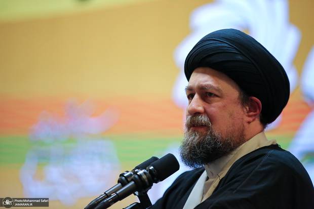 حجة الإسلام و المسلمين السيد حسن الخميني، يعزّي باستشهاد اللواء غلام رضا سليماني، القائد العام لقوات التعبئة