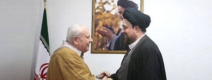 Palestinian ambassadors meeting with Imam Khomeini’s grandson