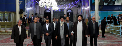 The Supreme Leader Visiting Imam Khomeini's  Holy Shrine 