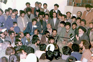 Imam Khomeini Delivered first Speech after Revolution 