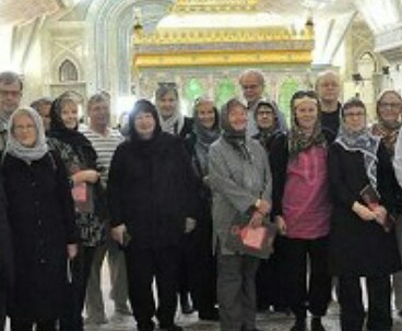French tourist admires Imam Khomeini 