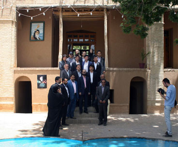A group of Tourists pay a visit to Imam`s Historical House in Khomein