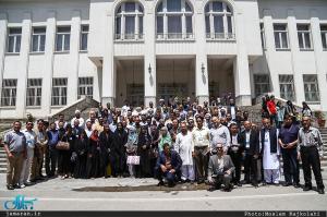 Foreign guests visiting Saadabad Palace built by the Pahlavi dynasty