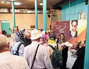 Foreigner tourists pay a visit to Imam Khomeini`s historic house in Jamaran