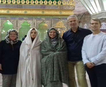 Belgian tourists visit Imam Khomeini mausoleum