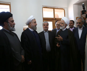 President visits Imam Khomeini’s ancestral house 