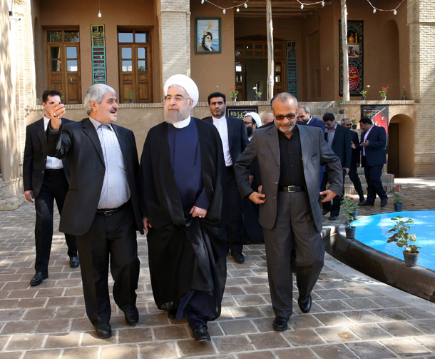 President visits Imam Khomeini’s ancestral house 
