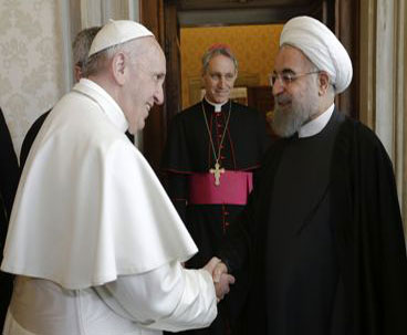 Rouhani, Pope Francis meet at Vatican
