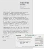 Imam`s biographical sketch in “Who`s Who”