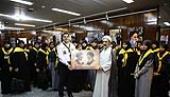 Lebanese teachers and instructors visiting house of the spiritual leader