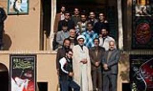 Some of the Iranian officials pay a visit to Imam Khomeini`s house in Jamaran