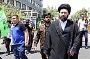 Imam Khomeini`s Grandson participates in Al-Quds Rallies