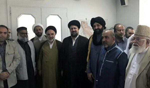  A group of Sunni clerics from Britain meet Seyyed Hassan Khomeini