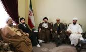 Famous figures in a meeting with Sayyed Hassan Khomeini during Nowruz