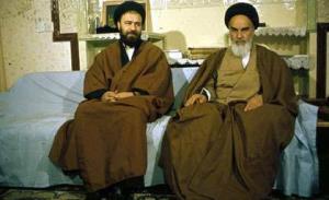 Imam Khomeini and His son, Sayid Ahmad