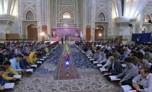 A dedicated Quranic ceremony at Imam Khomeini`s holy mausoleum