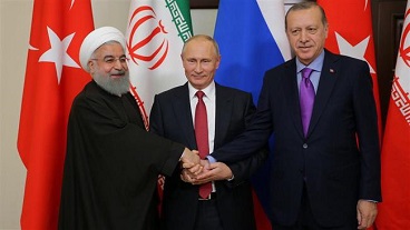  Iranian, Russian and Turkish presidents hold trilateral meeting 