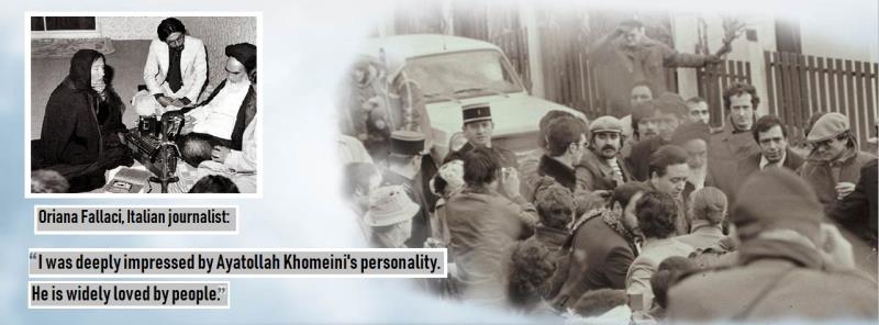 Imam Khomeini and foreign journalists