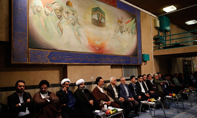 Ceremony to celebrate mid-Sh`aban at Hosseiniah Jamaran