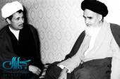 Imam Khomeini and Ayatollah Hashemi Rafsanjani 