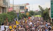 Iranians hold massive rally in Qom to slam US Trump’s pullout from the JCPOA