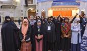 Participants attending International Quranic competition pay homage to Imam Khomeini 