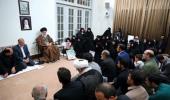 Families of volunteer martyrs who defended the holy shrines meet Leader of the Islamic Revolution Ayatollah Seyyed Ali Khamenei 