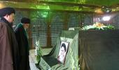 The supreme leader pays homage at Imam Khomeini’s holy shrine and visits Behest-e-Zahra cemetery