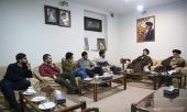 Student union members from various Iranian universities meet Seyyed Hassan Khomeini