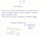 I hope you will be so good to give me an autograph of you 