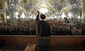 The presence and speech by supreme leader at Imam Reza (PBUH)’s holy shrine