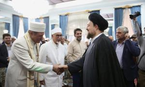 Representatives of some divine religions meet Seyyed Hassan Khomeini 