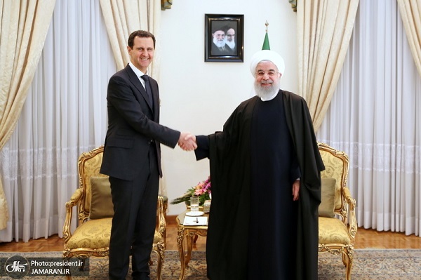 Syrian president holds meeting with Iranian President Hassan Rouhani