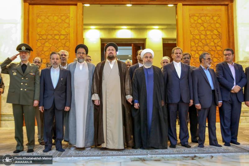 Mr. President and his cabinet renew their pledge to the causes of Imam Khomeini