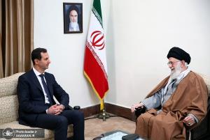 Syrian President Bashar al-Assad meets the leader of Islamic Revolution