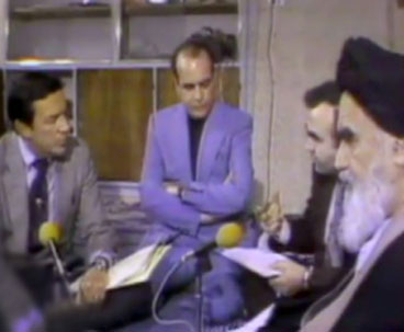 French media outlets conducted interviews with Imam Khomeini 