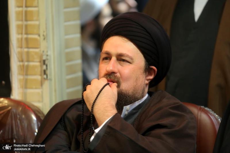 Seyyed Hassan Khomeini attends 4th passing anniversary of Ayatollah Mohammad Baqir Khonsari at the seminary