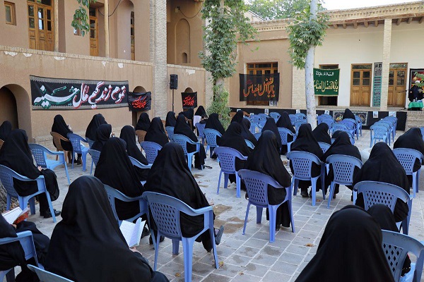 Mourning ceremony during Muharram at Imam’s ancestral residence in Khomein