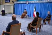  The members of task force to handle the coronavirus meet supreme leader of Iran