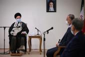 Leader of the Islamic Revolution Ayatollah Seyyed Ali Khamenei meets with the visiting Iraqi Prime Minister Mustafa al-Kadhimi