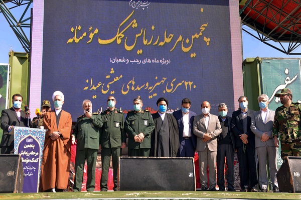 An exercise and drill to provide aid and assistance by IRGC’s “Doyen of Martyr’ unit near Imam’s holy shrine 