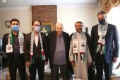 Acting head of the institute holds a meeting with Palestinian ambassador in Tehran  