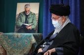 The mourning ceremony held in remembrance of holy Lady Fatima (PBUH) at Hosseiniah Imam Khomeini in presence of the leader 