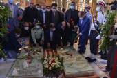 A ceremony to mark the anniversary of the 1981 assassination of then president Rajaei and former prime minister  Bahonar at Behesht-e-Zahra cemetery