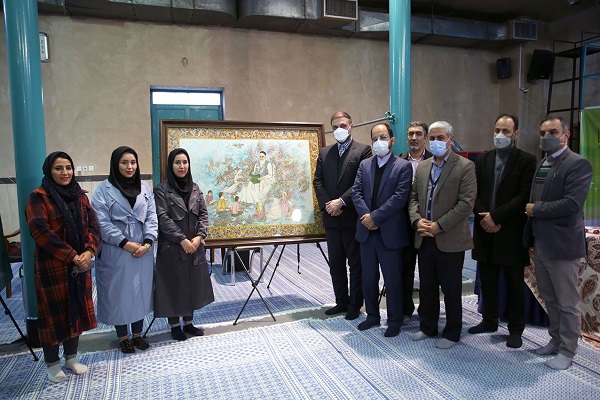Ten artistic pieces revealed at a ceremony in Hosseinieh Jamaran.