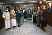 A group of Sunni and Sufis intellectuals from India visit Jamaran complex.